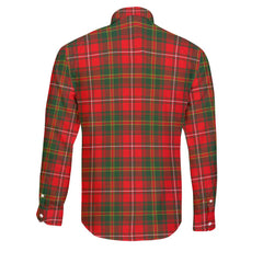 Clan Hay Tartan Long Sleeve Button Shirt Crest And Plaid Basic Style