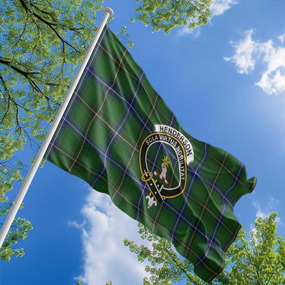 Clan Henderson Tartan Flag 1 Crest And Plaid Basic Style Tartan House Flag Crest And Plaid Basic Style