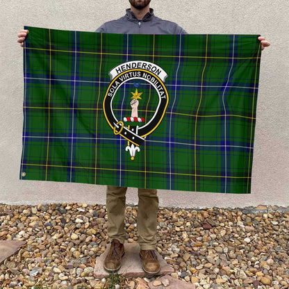 Clan Henderson Tartan Flag 1 Crest And Plaid Basic Style Tartan House Flag Crest And Plaid Basic Style