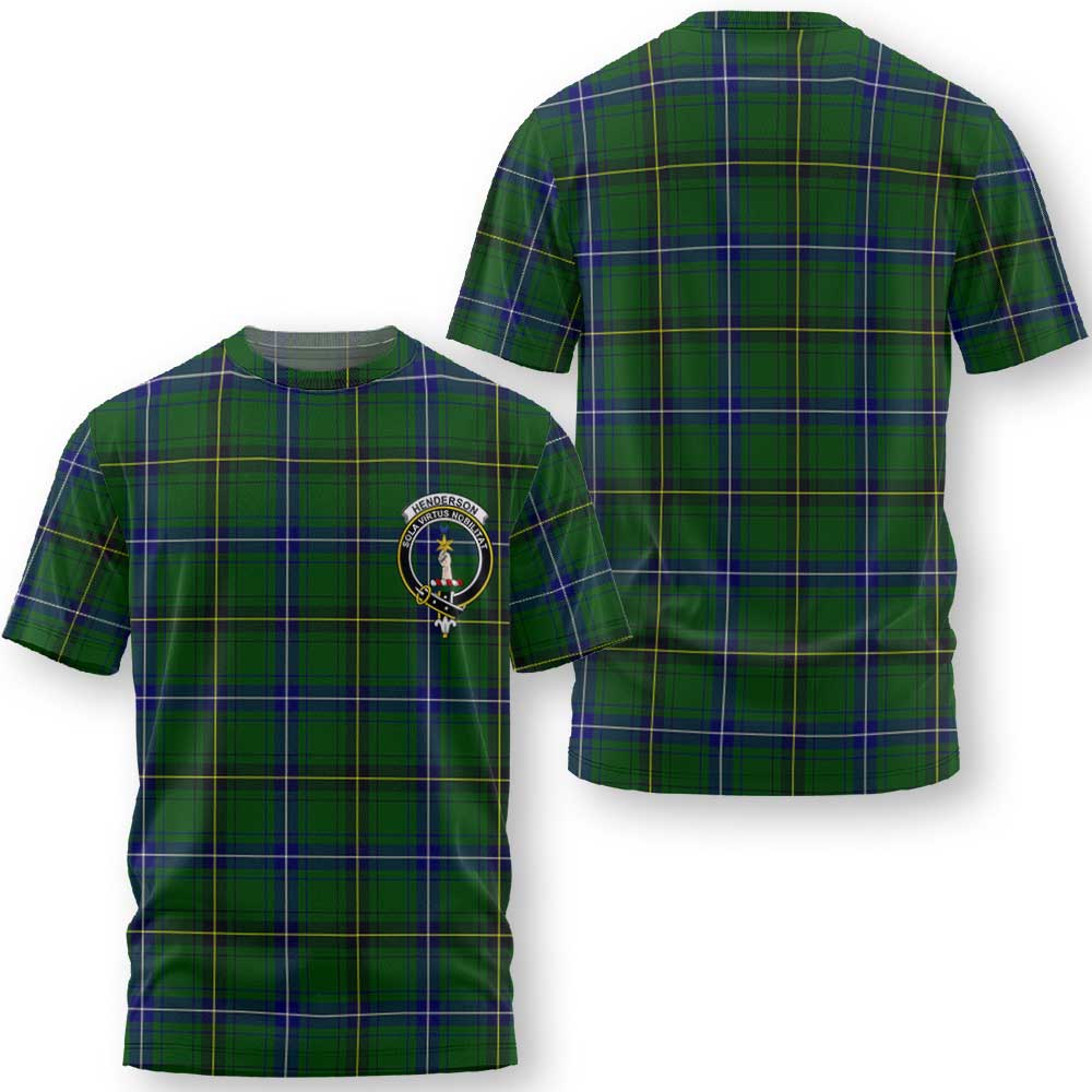 Clan Henderson Tartan Men T Shirt Crest And Plaid Basic Style