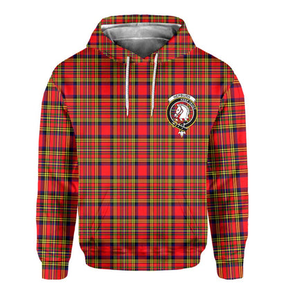 Clan Hepburn Tartan Men Hoodie Crest And Plaid Basic Style