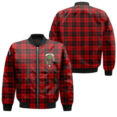 Clan Hogg Tartan Men Bomber Jacket Crest And Plaid Basic Style