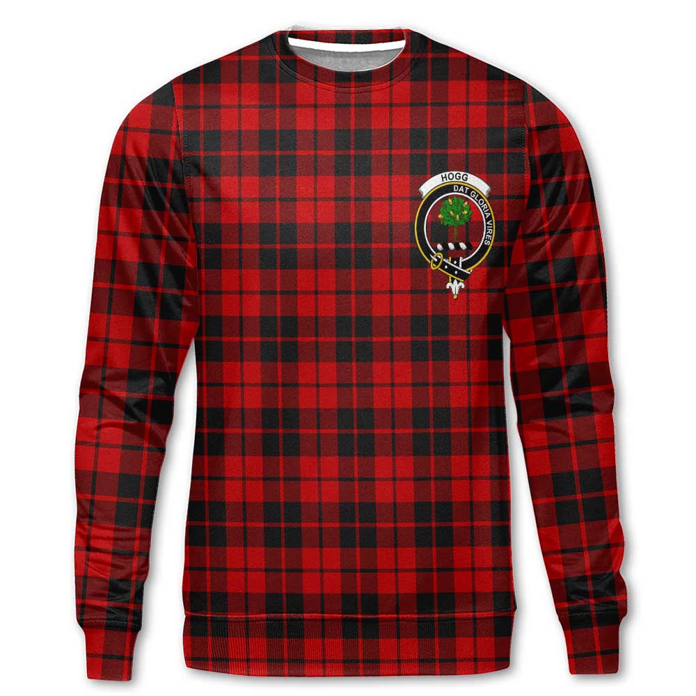 Clan Hogg Tartan Men Sweatshirt Crest And Plaid Basic Style