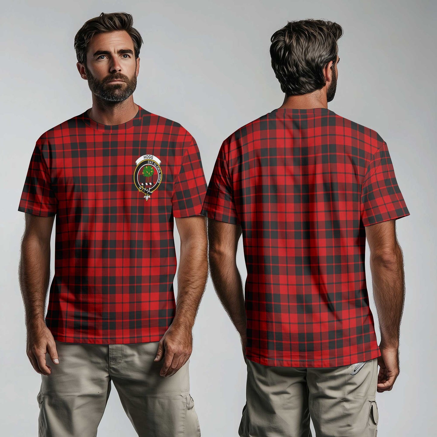 Clan Hogg Tartan Men T Shirt Crest And Plaid Basic Style