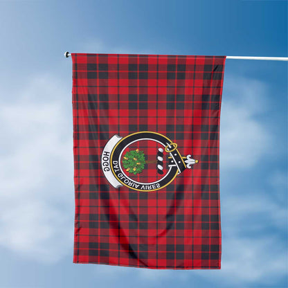 Clan Hogg Or Hog Tartan Flag 1 Crest And Plaid Basic Style Tartan House Flag Crest And Plaid Basic Style