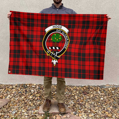 Clan Hogg Or Hog Tartan Flag 1 Crest And Plaid Basic Style Tartan House Flag Crest And Plaid Basic Style