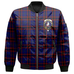Clan Home Tartan Men Bomber Jacket Crest And Plaid Basic Style