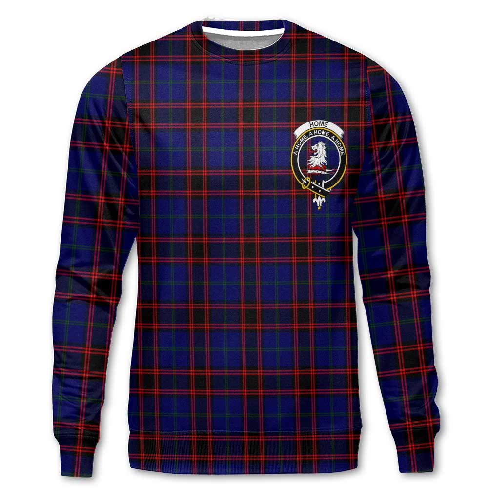 Clan Home Tartan Men Sweatshirt Crest And Plaid Basic Style