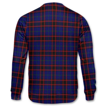 Clan Home Tartan Men Sweatshirt Crest And Plaid Basic Style