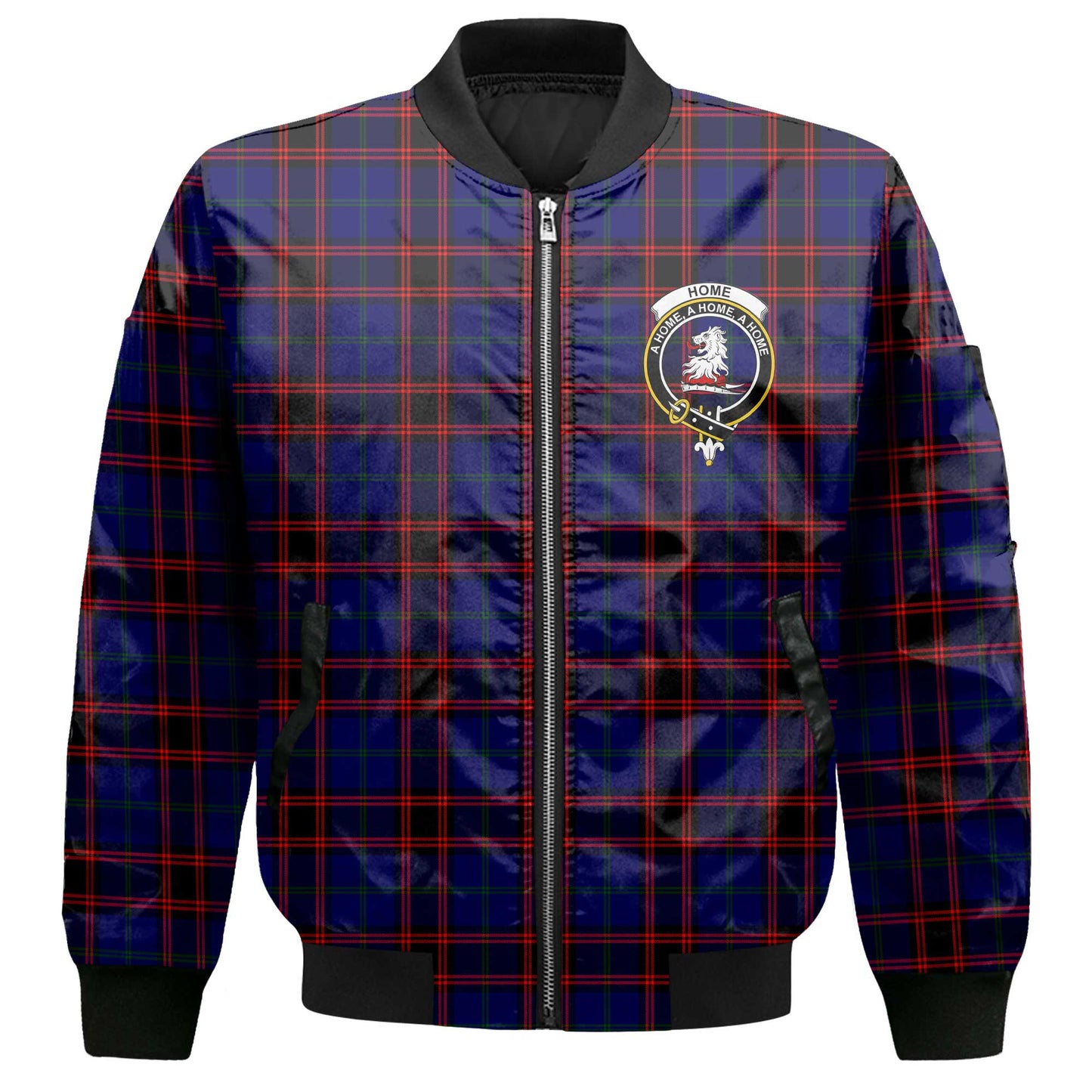 Clan Home Tartan Women Bomber Jacket Crest And Plaid Basic Style