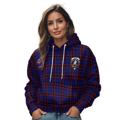 Clan Home Tartan Women Hoodie Crest And Plaid Basic Style
