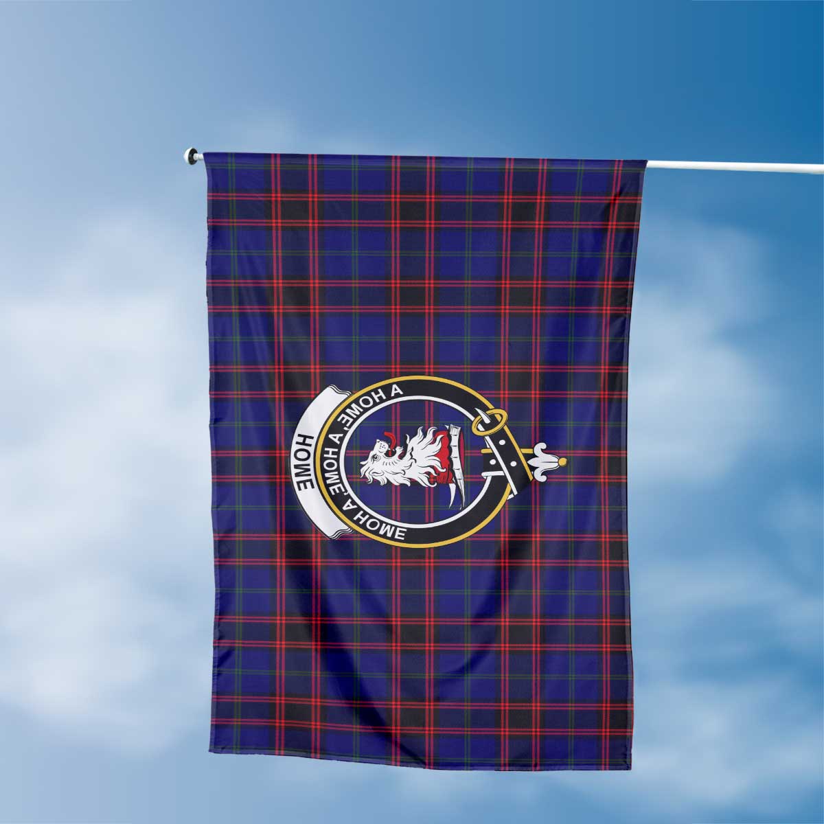 Clan Home Or Hume Tartan Flag Crest And Plaid Basic Style