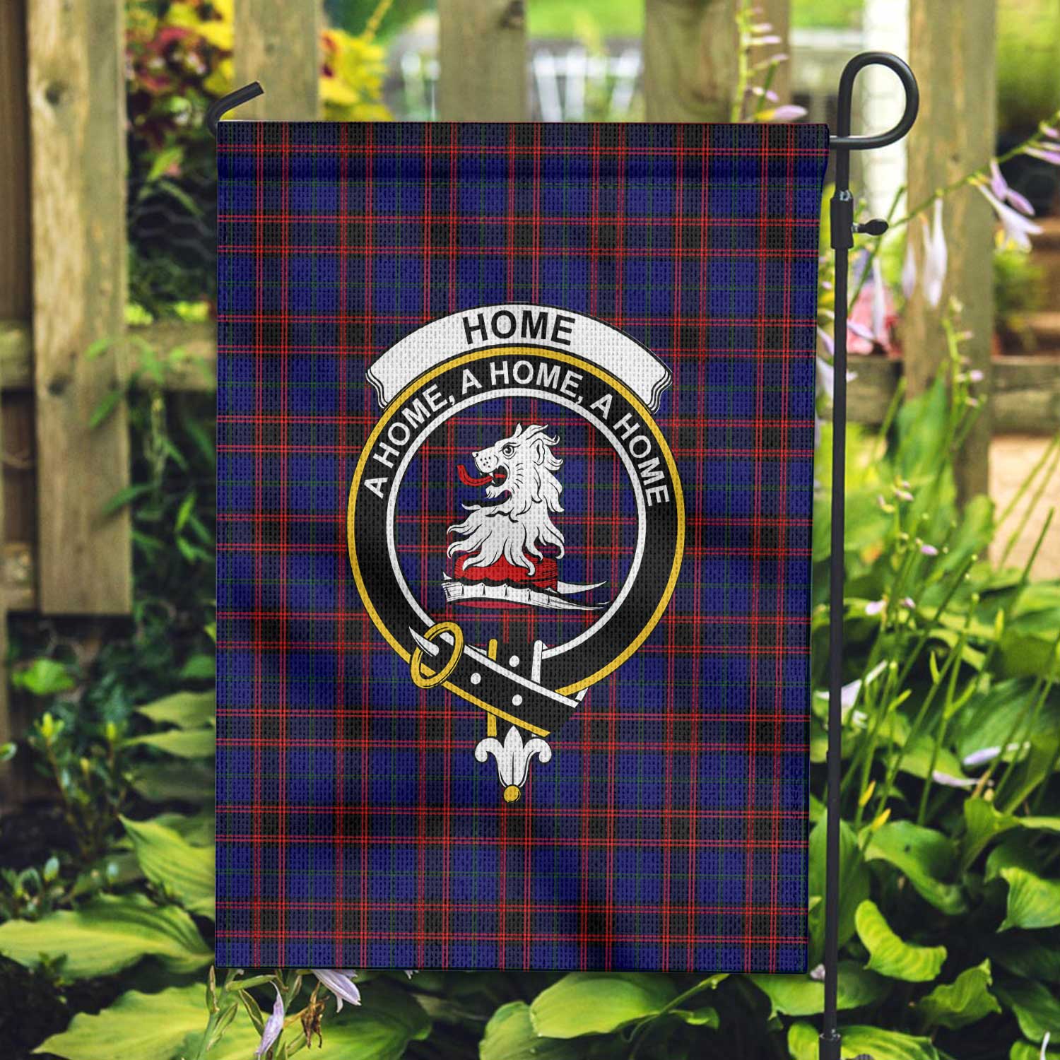 Clan Home Or Hume Tartan Garden Flag Crest And Plaid Basic Style