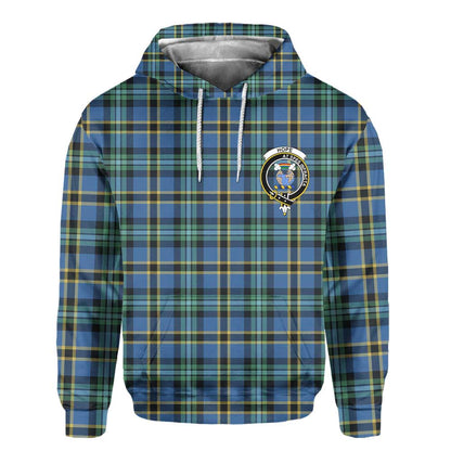 Clan Hope Tartan Men Hoodie Crest And Plaid Basic Style