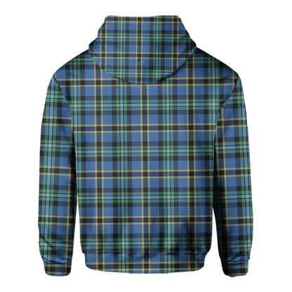 Clan Hope Tartan Men Hoodie Crest And Plaid Basic Style