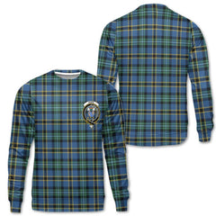 Clan Hope Tartan Women Sweatshirt Crest And Plaid Basic Style