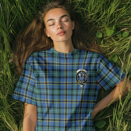 Clan Hope Tartan Women T Shirt Crest And Plaid Basic Style