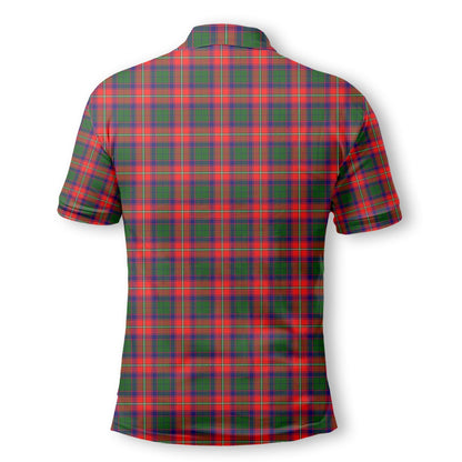 Clan Hopkirk Tartan Golf Men Polo Shirt Crest And Plaid Basic Style