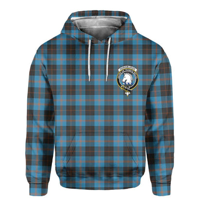 Clan Horsburgh Tartan Men Hoodie Crest And Plaid Basic Style