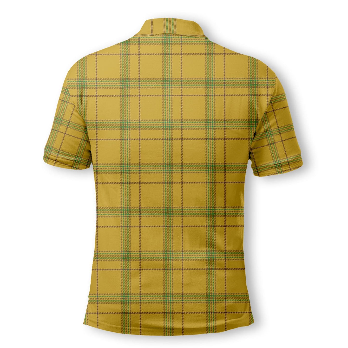 Clan Houston Tartan Golf Men Polo Shirt Crest And Plaid Basic Style