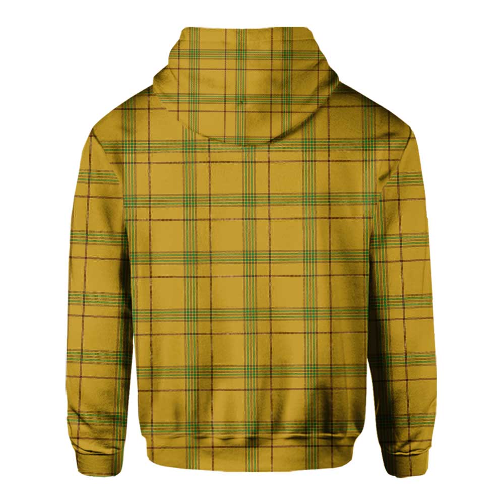 Clan Houston Tartan Men Hoodie Crest And Plaid Basic Style