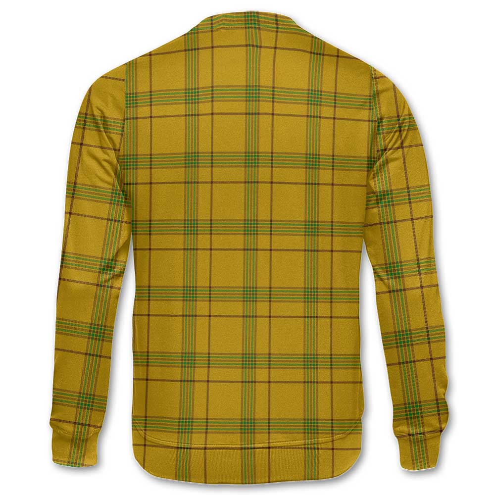 Clan Houston Tartan Men Sweatshirt Crest And Plaid Basic Style