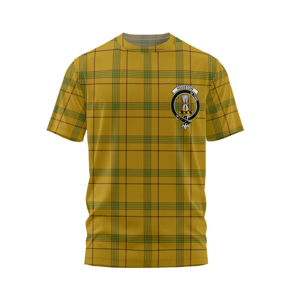 Clan Houston Tartan Men T Shirt Crest And Plaid Basic Style