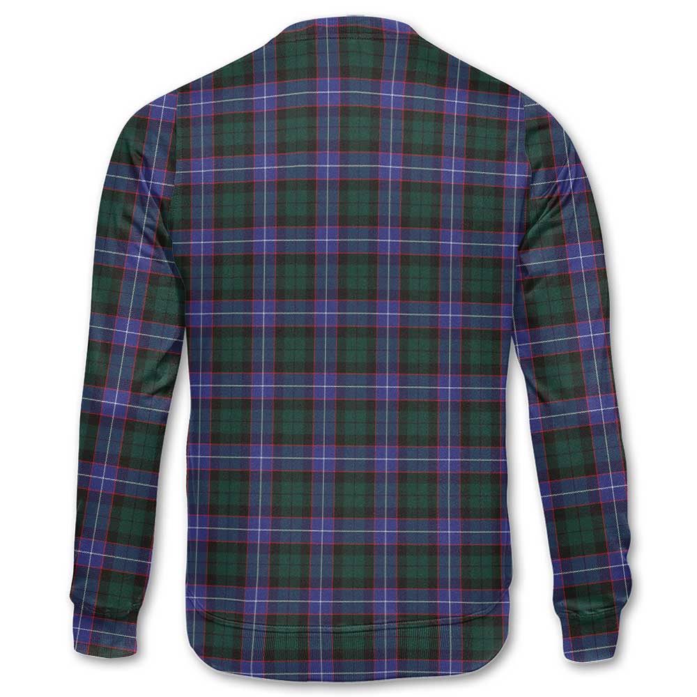 Clan Hunter Tartan Men Sweatshirt Crest And Plaid Basic Style