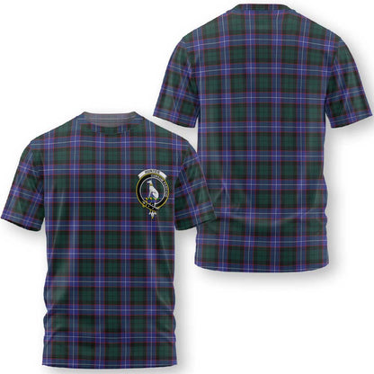 Clan Hunter Tartan Men T Shirt Crest And Plaid Basic Style