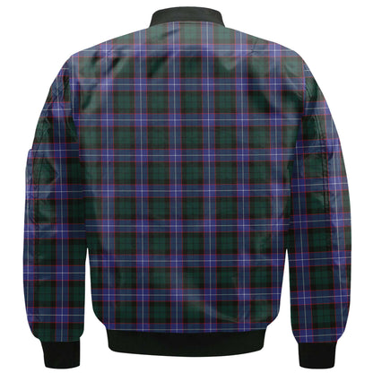 Clan Hunter Tartan Women Bomber Jacket Crest And Plaid Basic Style