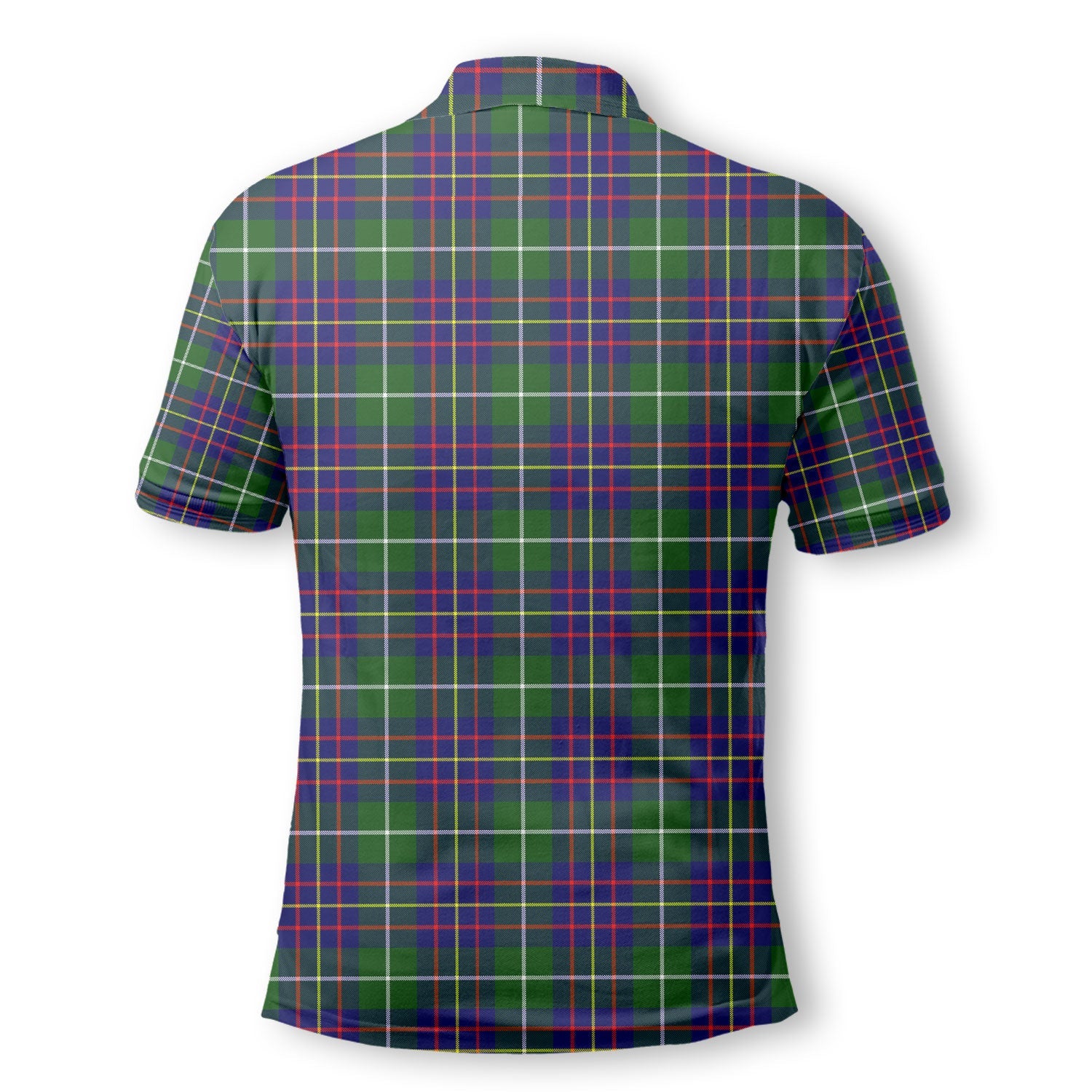 Clan Inglis Tartan Golf Men Polo Shirt Crest And Plaid Basic Style