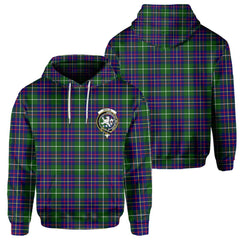 Clan Inglis Tartan Men Hoodie Crest And Plaid Basic Style