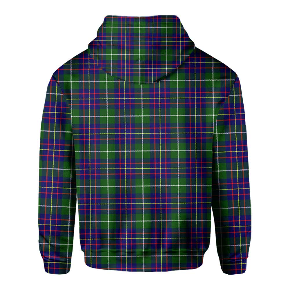 Clan Inglis Tartan Men Hoodie Crest And Plaid Basic Style