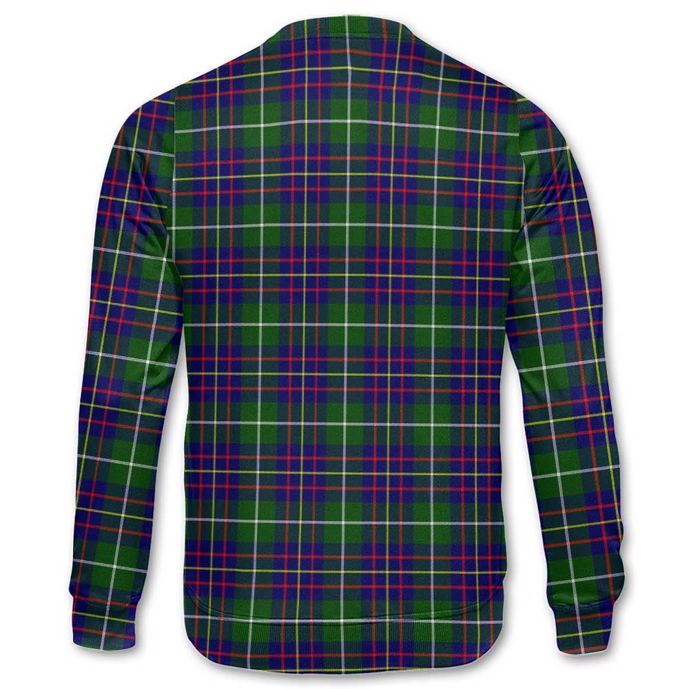 Clan Inglis Tartan Women Sweatshirt Crest And Plaid Basic Style