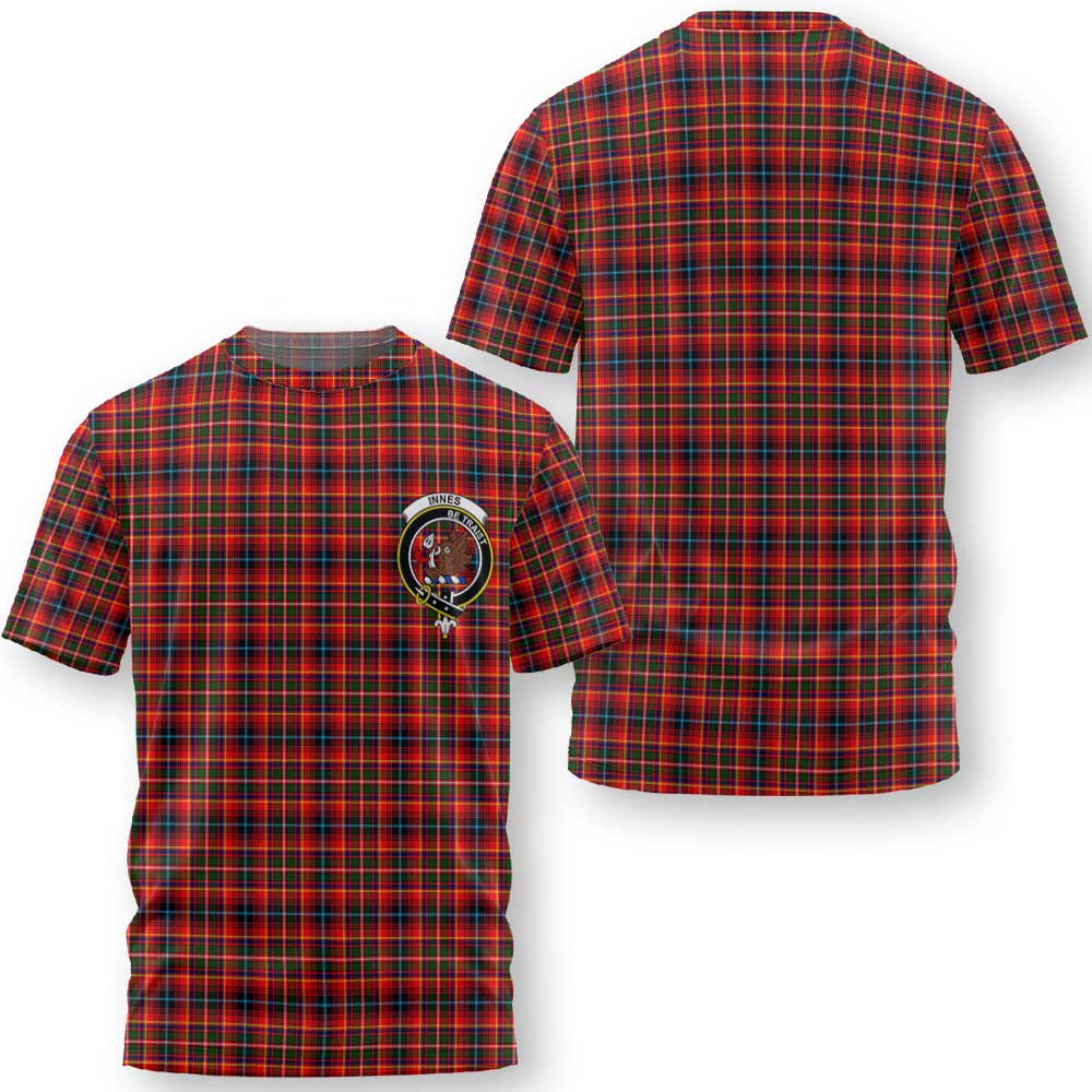 Clan Innes Tartan Men T Shirt Crest And Plaid Basic Style