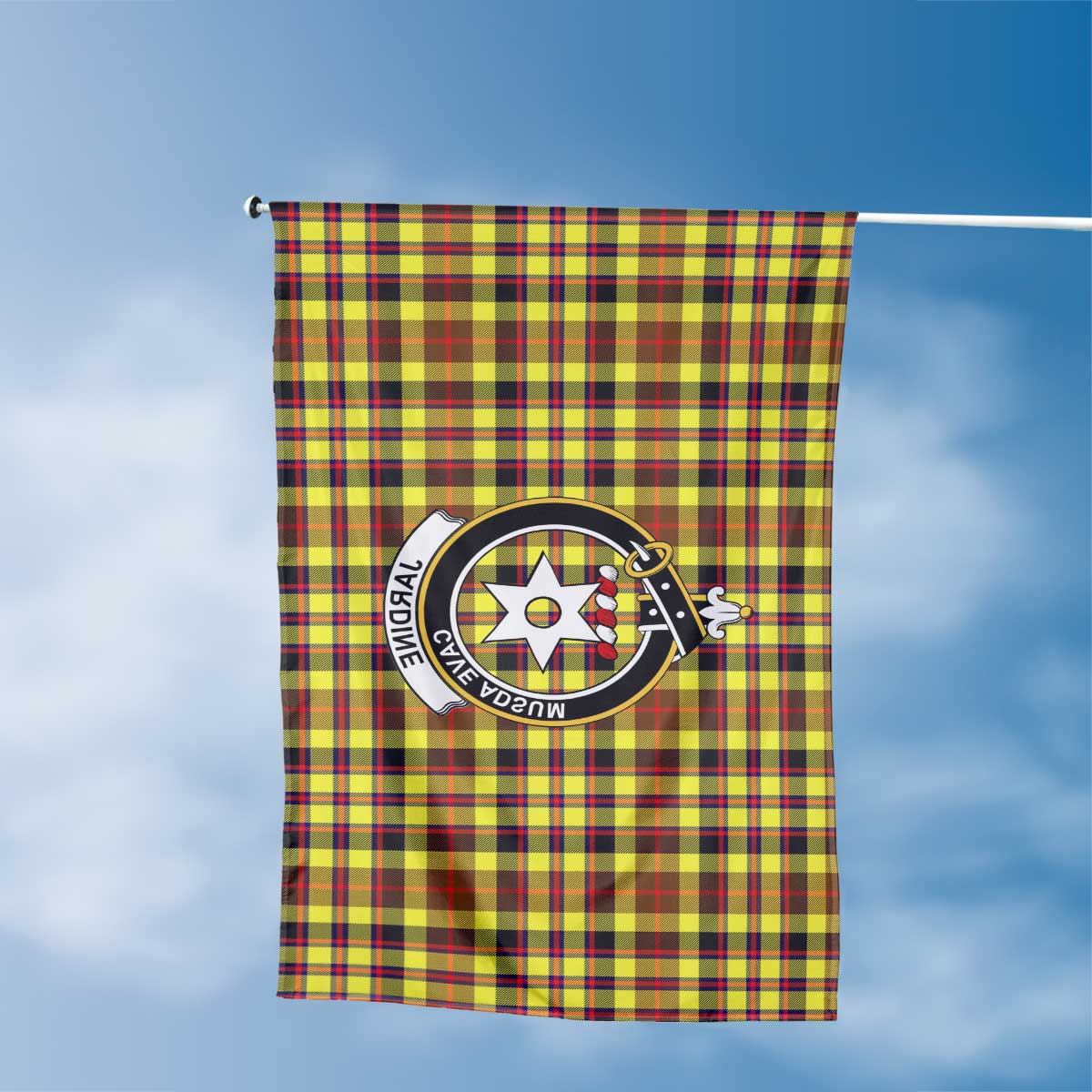 Clan Jardine Tartan Flag 1 Crest And Plaid Basic Style Tartan House Flag Crest And Plaid Basic Style