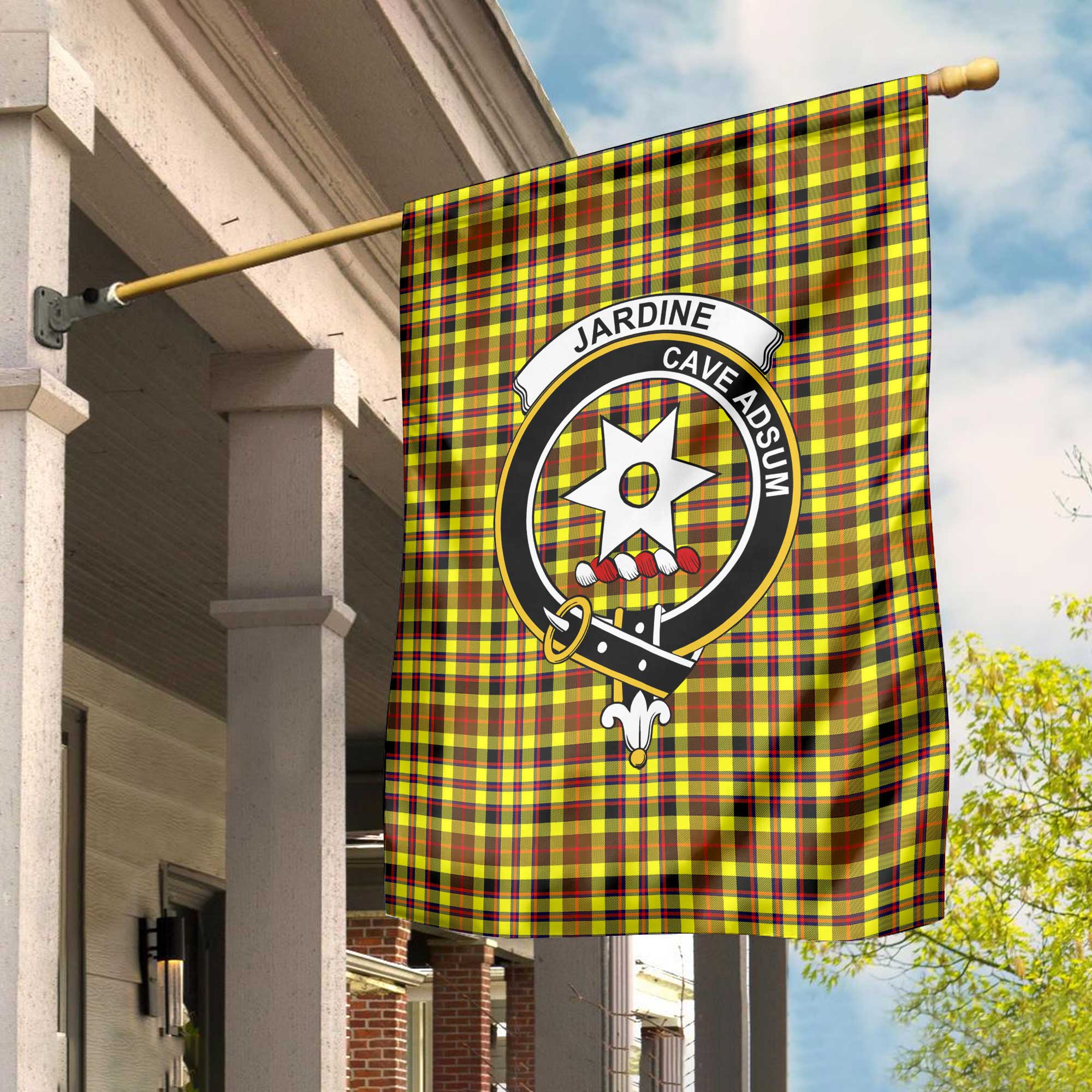Clan Jardine Tartan Garden Flag Crest And Plaid Basic Style