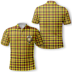 Clan Jardine Tartan Golf Men Polo Shirt Crest And Plaid Basic Style