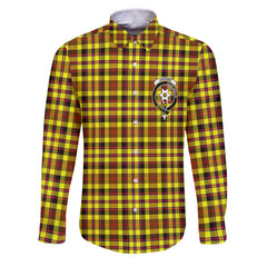 Clan Jardine Tartan Long Sleeve Button Shirt Crest And Plaid Basic Style