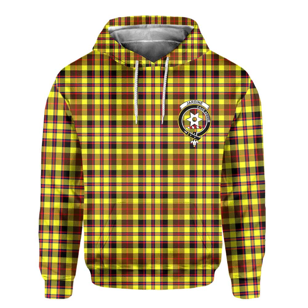 Clan Jardine Tartan Men Hoodie Crest And Plaid Basic Style