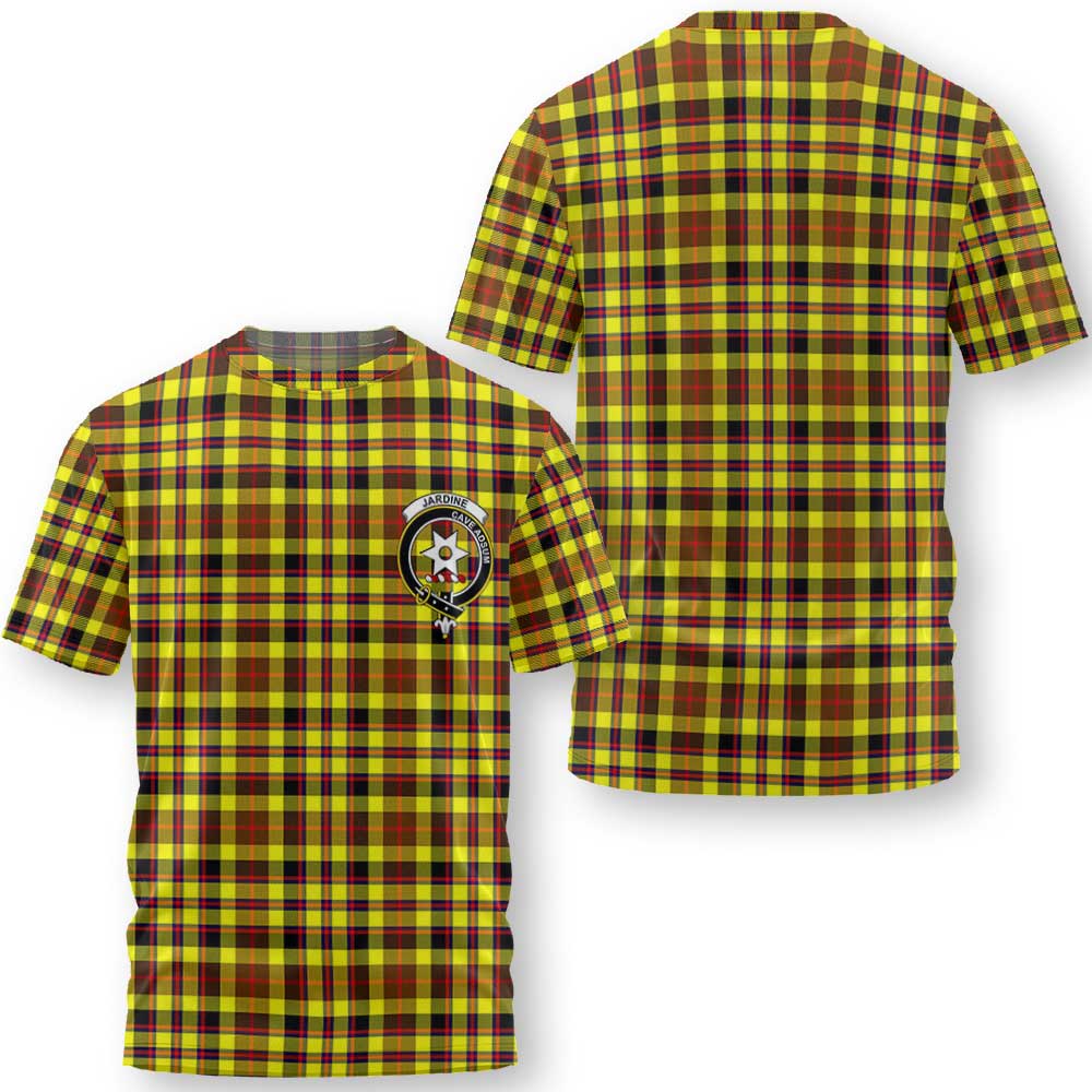 Clan Jardine Tartan Men T Shirt Crest And Plaid Basic Style