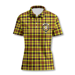 Clan Jardine Tartan Women Polo Shirt Crest And Plaid Basic Style