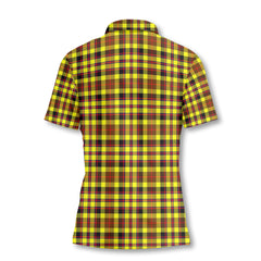 Clan Jardine Tartan Women Polo Shirt Crest And Plaid Basic Style