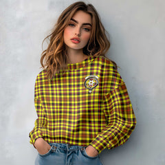 Clan Jardine Tartan Women Sweatshirt Crest And Plaid Basic Style