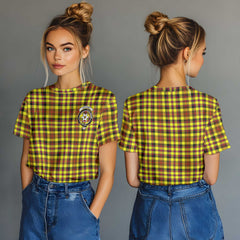 Clan Jardine Tartan Women T Shirt Crest And Plaid Basic Style