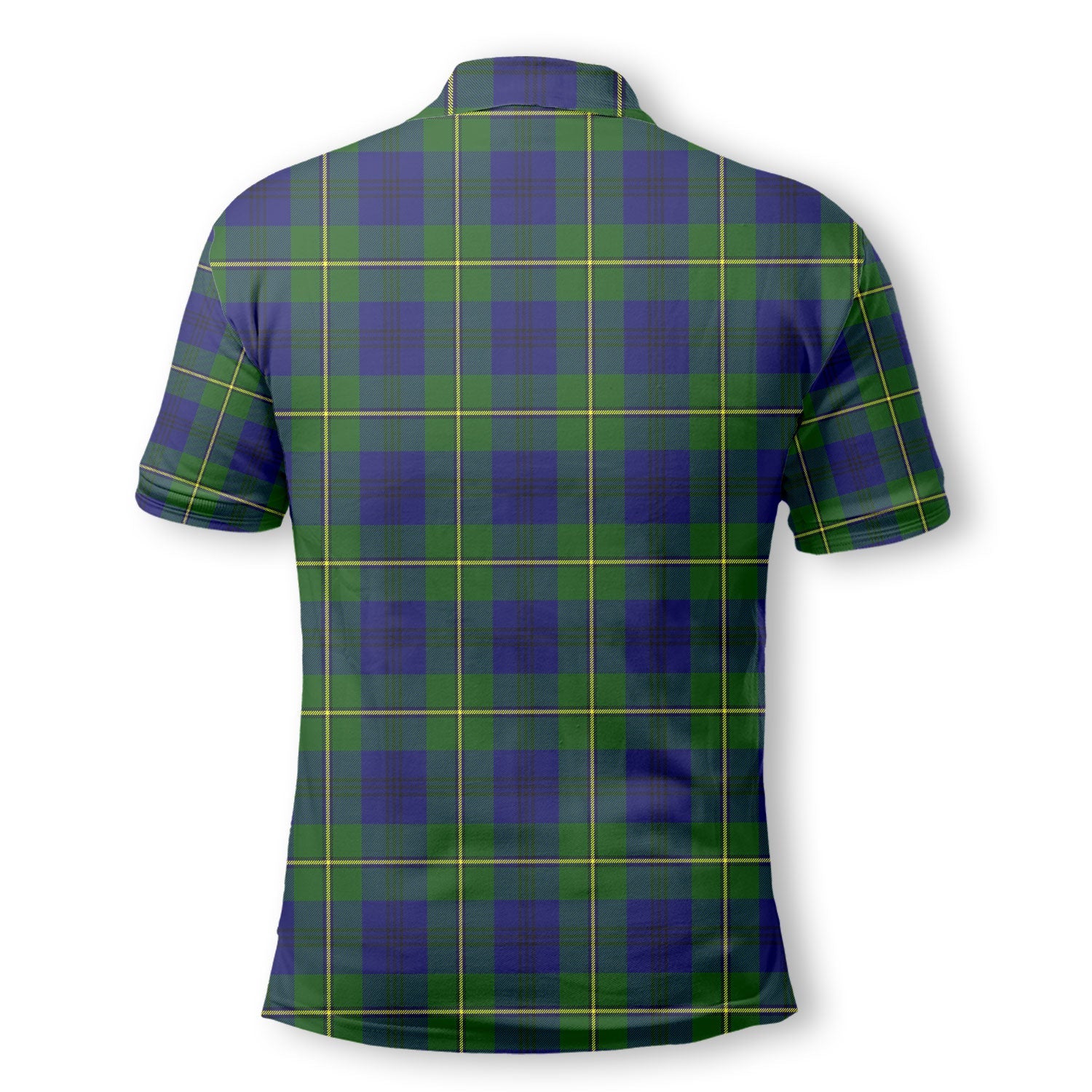 Clan Johnstone Tartan Men Polo Shirt Crest And Plaid Basic Style