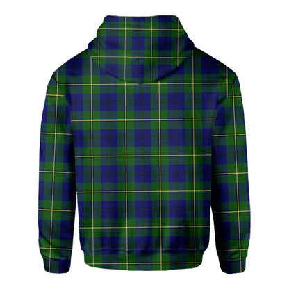 Clan Johnstone Tartan Women Hoodie Crest And Plaid Basic Style