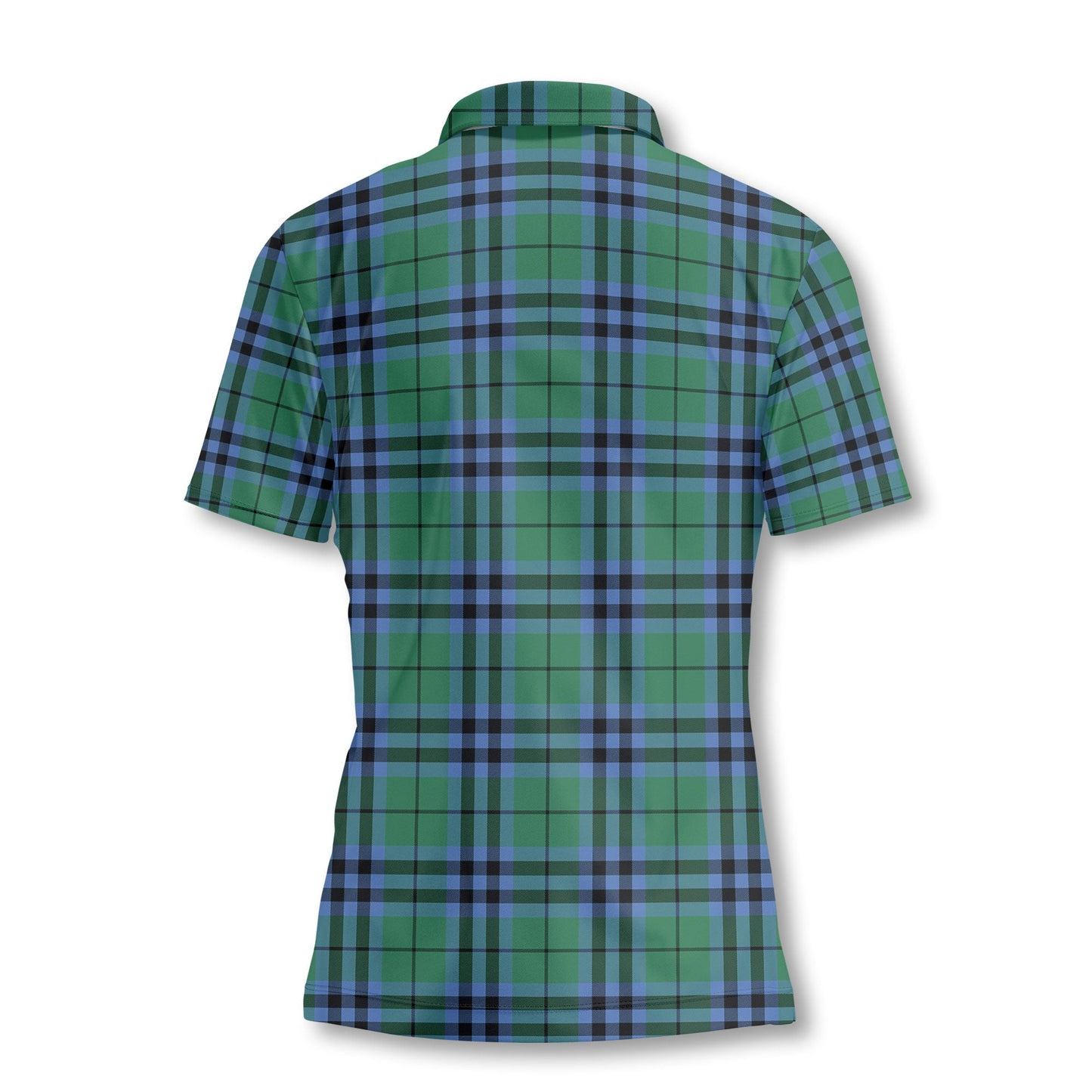 Clan Keith Tartan Women Polo Shirt Crest And Plaid Basic Style