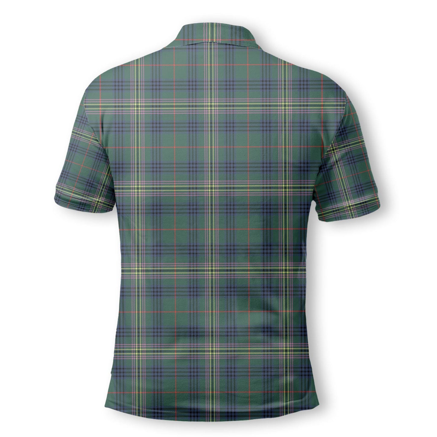 Clan Kennedy Tartan Golf Men Polo Shirt Crest And Plaid Basic Style