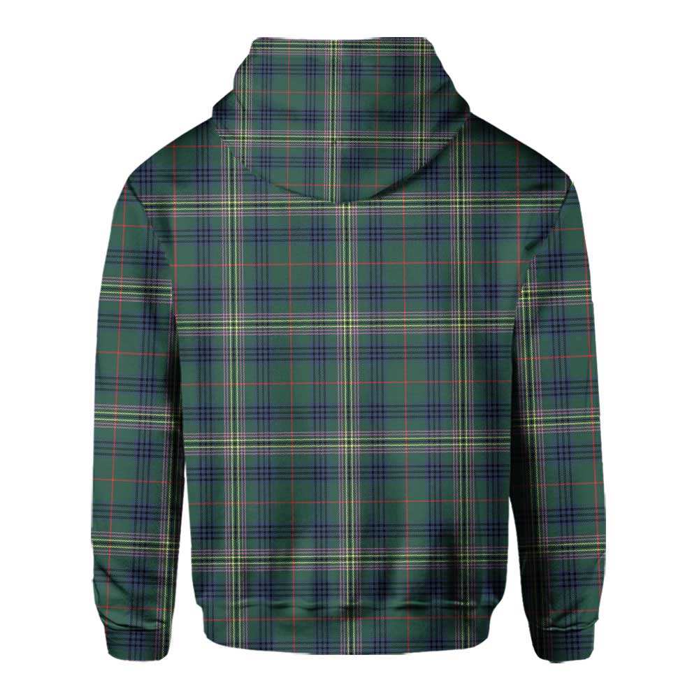 Clan Kennedy Tartan Men Hoodie Crest And Plaid Basic Style